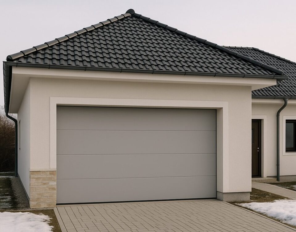 Dvojkrídlová garážová brána: kedy je lepšia než sekčná, aký priestor potrebuje a ako riešiť zateplenie a bezpečnosť - 24