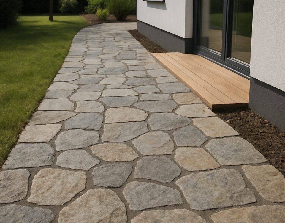 Kamenné chodníky kolem domu: výběr kamene, skladba podkladu a návaznost na venkovní plochy - 4