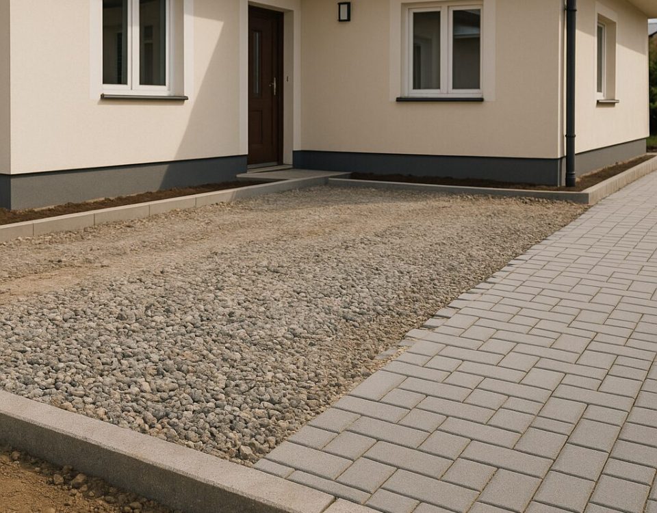 Osvědčený postup pro výkopové práce a pokládku zámkové dlažby u vjezdu a parkovacího stání - 4
