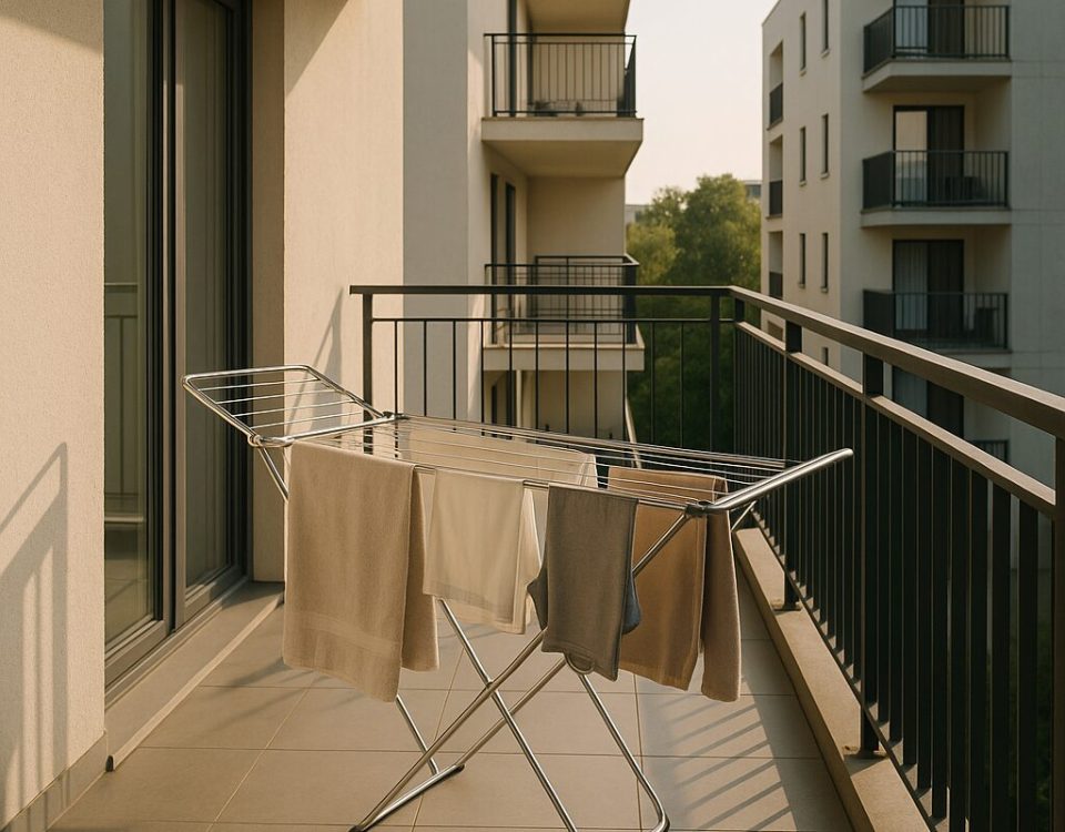 Efektívne sušenie bielizne na balkóne: ako využiť hliníkový sušiak a správne rozloženie prádla pre rýchle a rovnomerné “ - 4