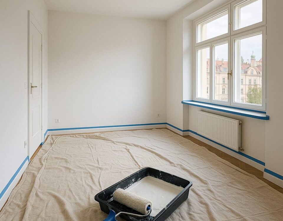 Malířské práce v bytě krok za krokem: od pevného podkladu po čisté rohy - 12